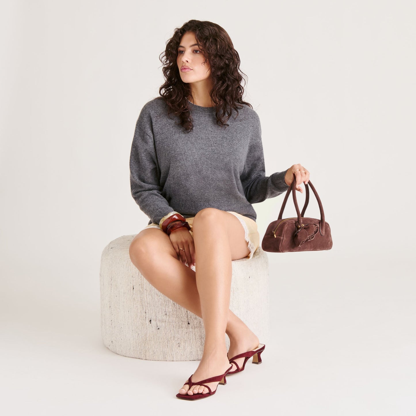 Brevel Oxblood Suede Heels Dolce Vita