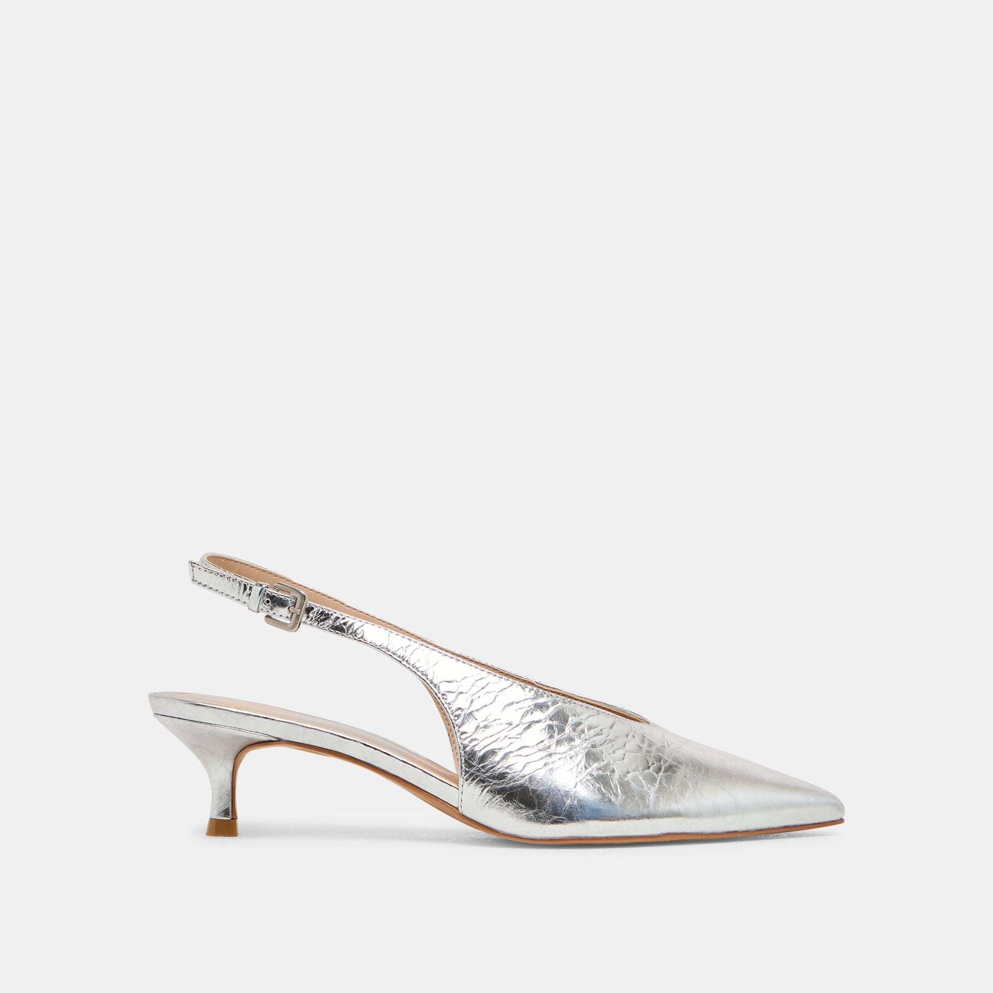 ALENNA HEELS SILVER DISTRESSED LEATHER Dolce Vita