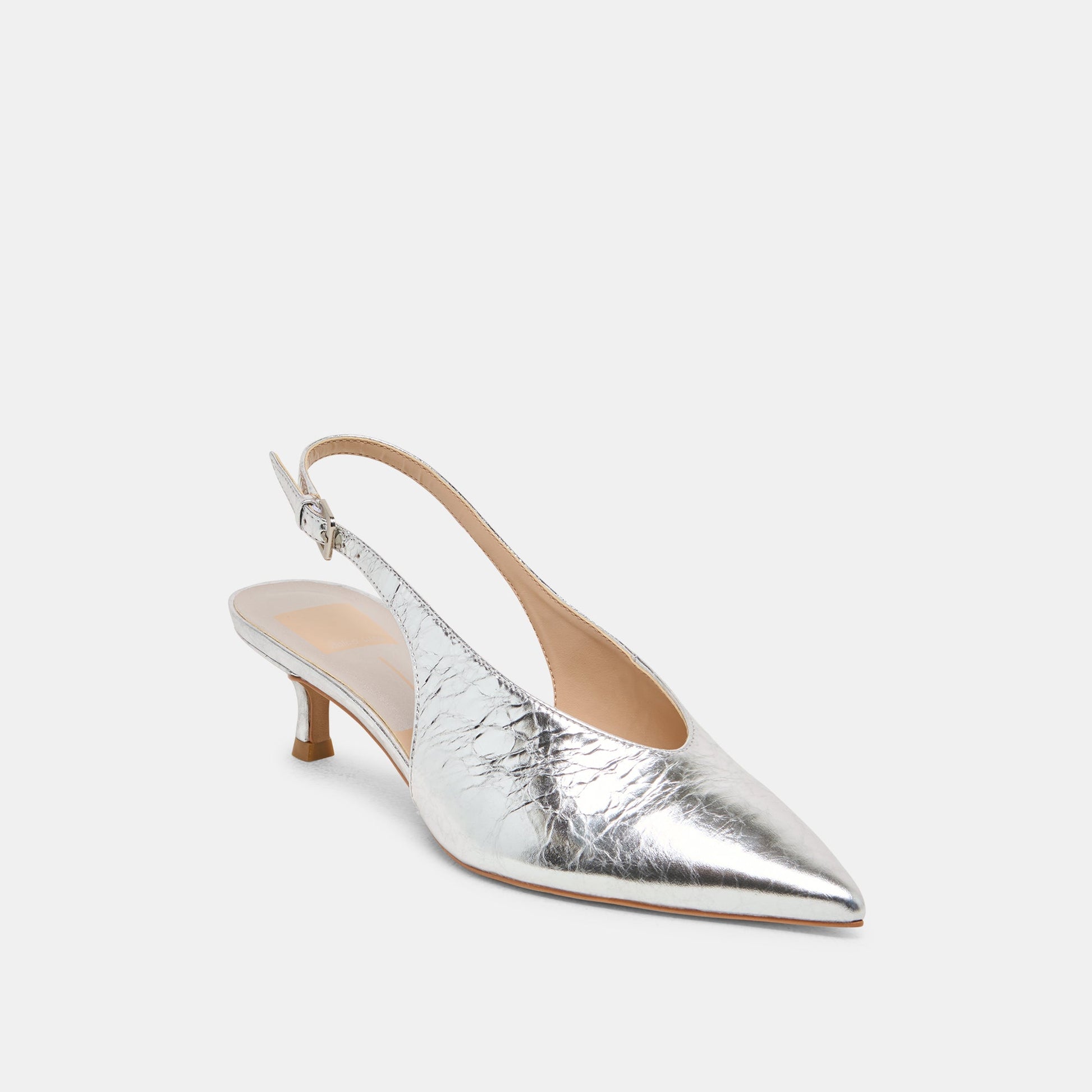ALENNA HEELS SILVER DISTRESSED LEATHER Dolce Vita