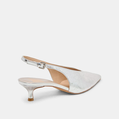 ALENNA HEELS SILVER DISTRESSED LEATHER Dolce Vita