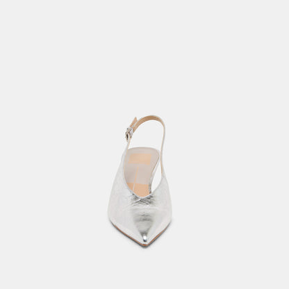 ALENNA HEELS SILVER DISTRESSED LEATHER Dolce Vita