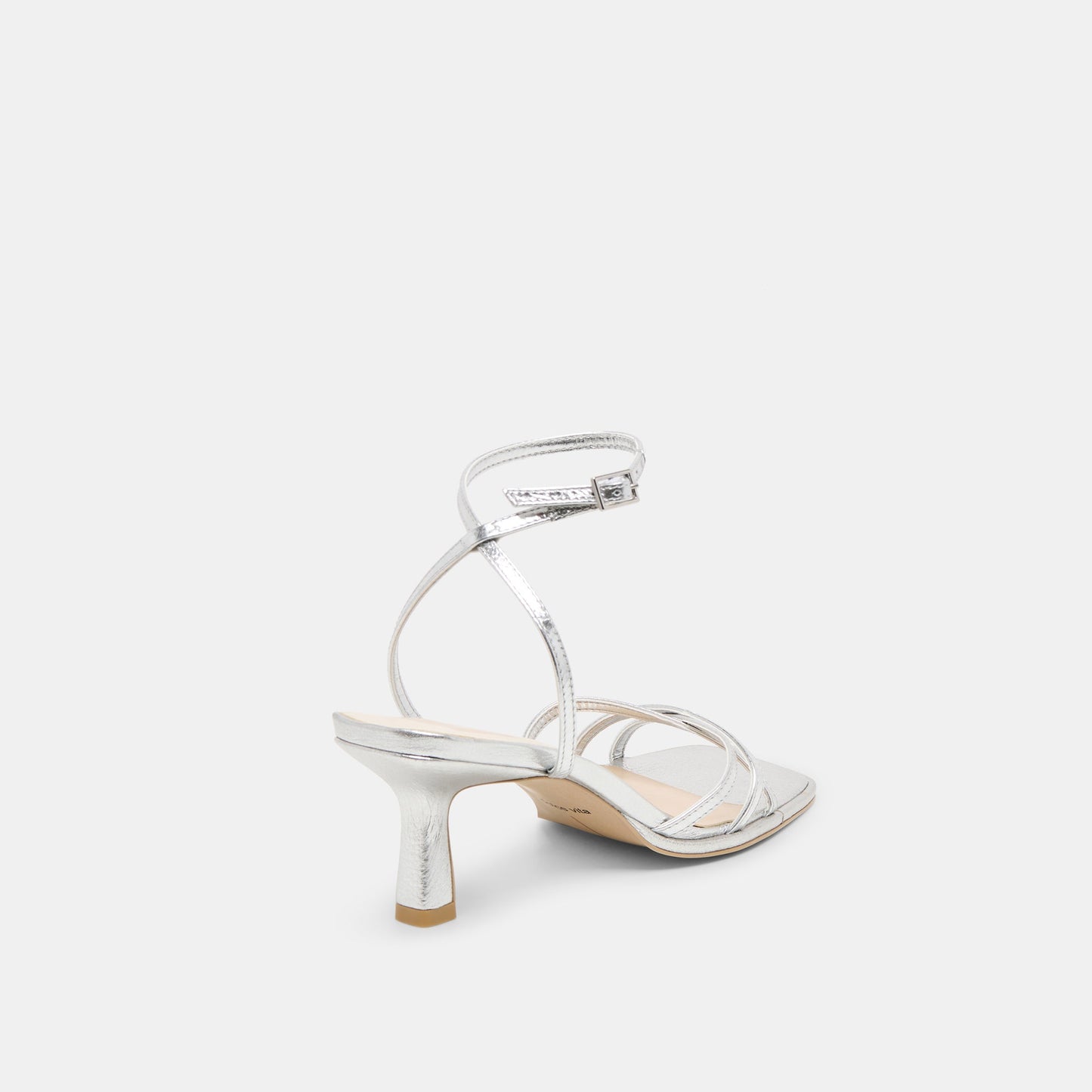 Manji Silver Metallic Leather Heels Dolce Vita