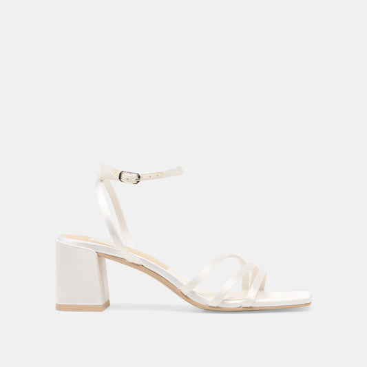 Ysabel True White Satin Heels Dolce Vita