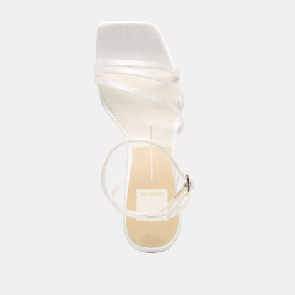 Ysabel True White Satin Heels Dolce Vita