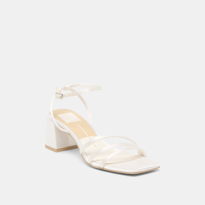 Ysabel True White Satin Heels Dolce Vita