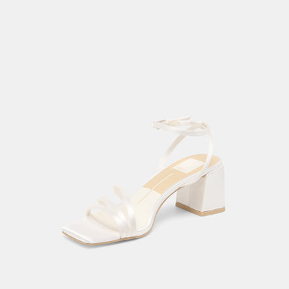 Ysabel True White Satin Heels Dolce Vita