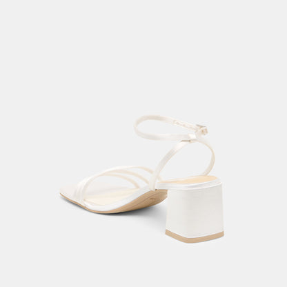 Ysabel True White Satin Heels Dolce Vita