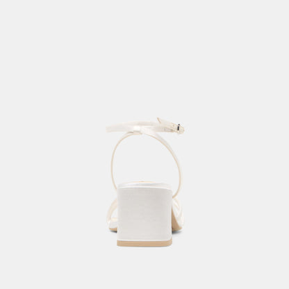 Ysabel True White Satin Heels Dolce Vita