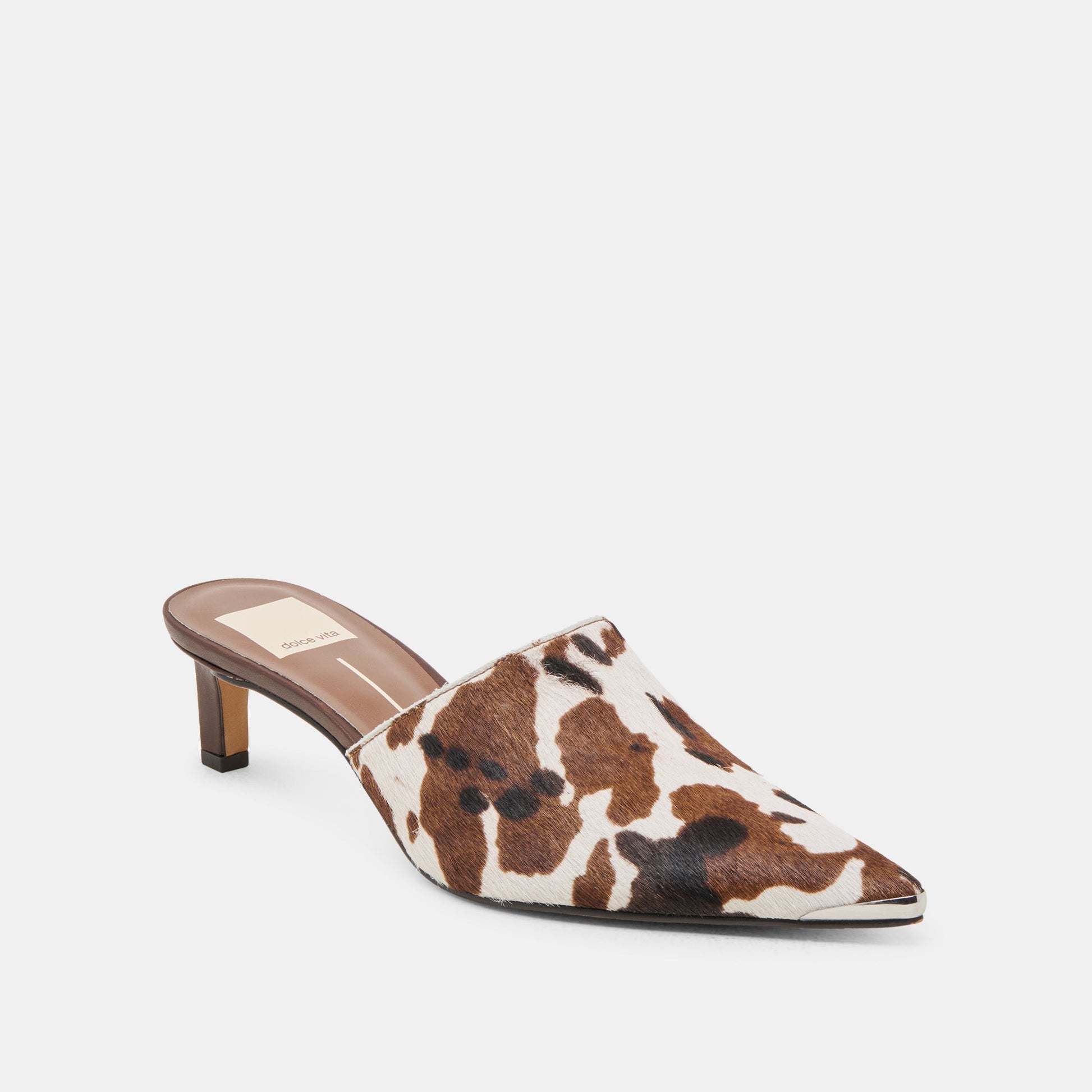 Lexy Cocoa Taurus Calf Hair Heels Dolce Vita