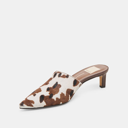 Lexy Cocoa Taurus Calf Hair Heels Dolce Vita