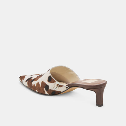 Lexy Cocoa Taurus Calf Hair Heels Dolce Vita