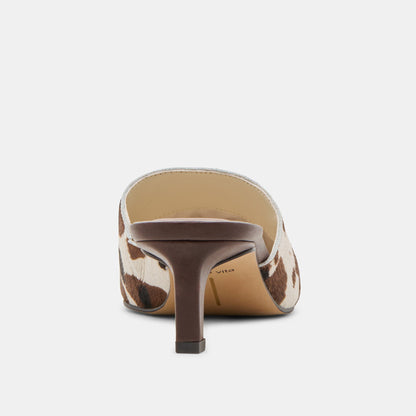 Lexy Cocoa Taurus Calf Hair Heels Dolce Vita