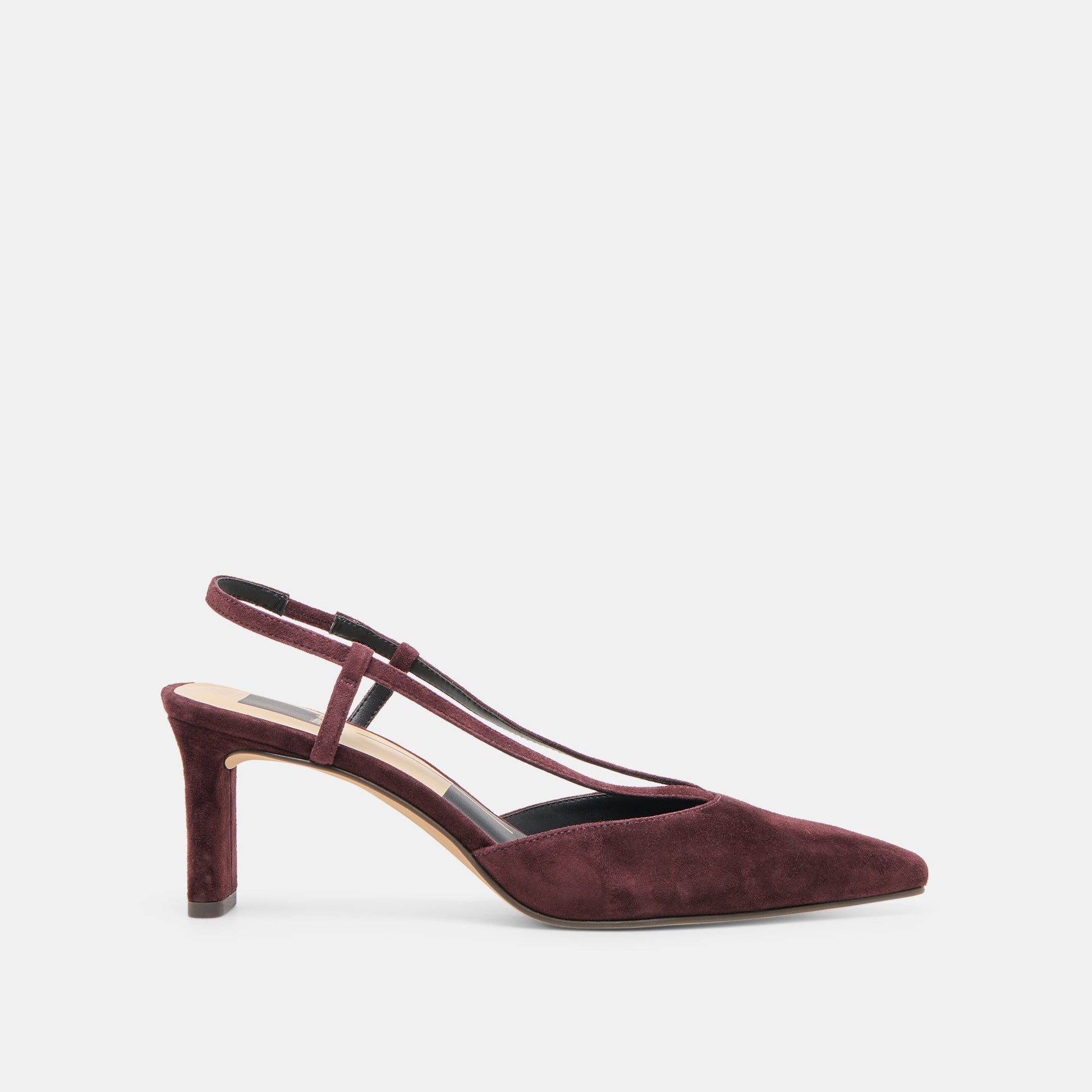 Ginay Mulberry Suede Heels Dolce Vita