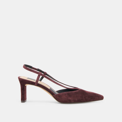 Ginay Mulberry Suede Heels Dolce Vita