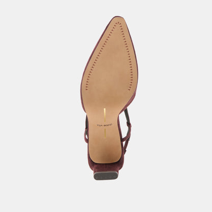 Ginay Mulberry Suede Heels Dolce Vita