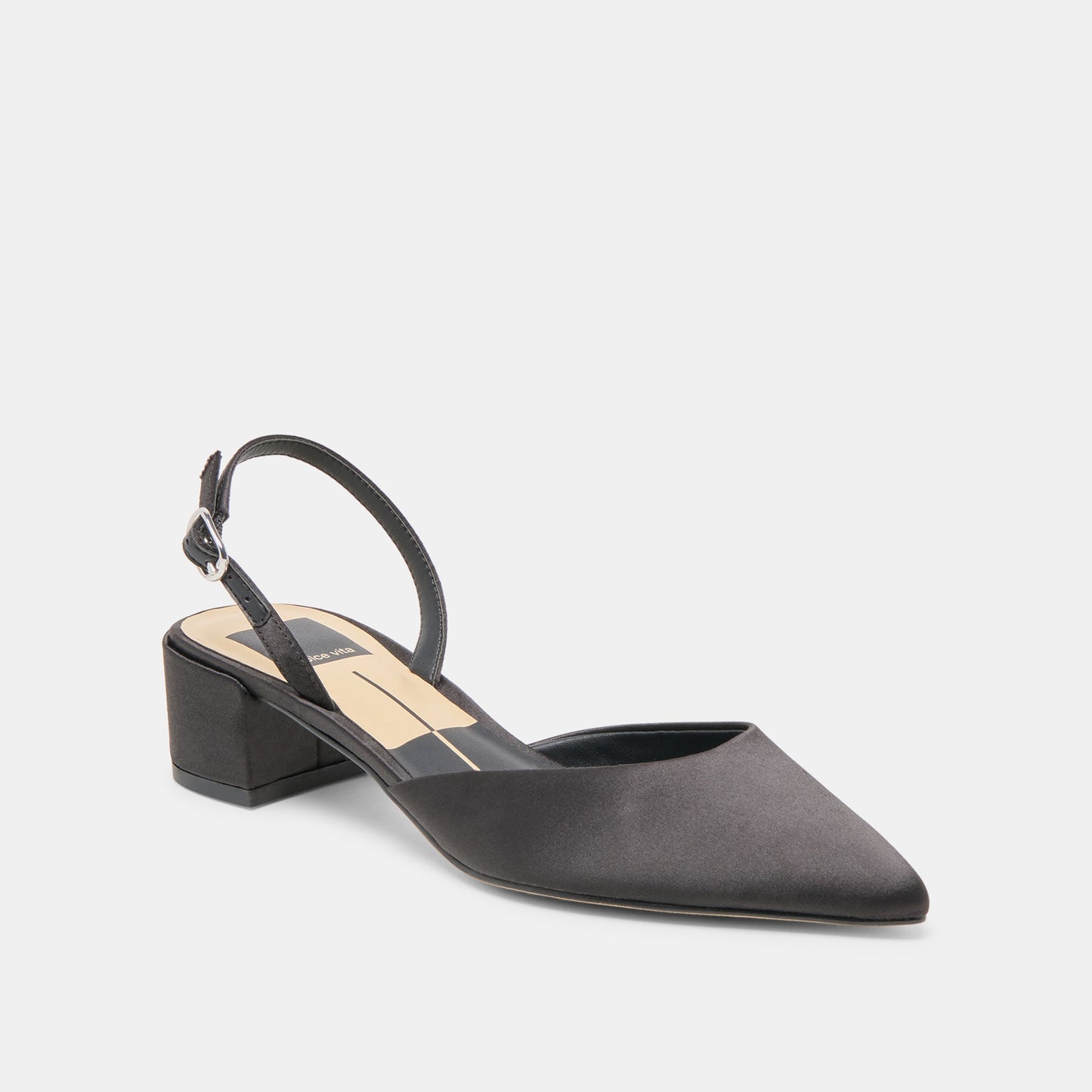 Carel Onyx Satin Heels Dolce Vita