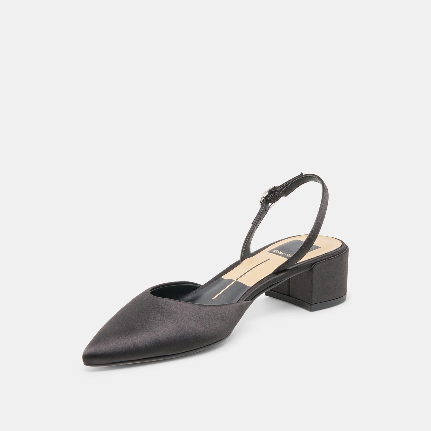 Carel Onyx Satin Heels Dolce Vita