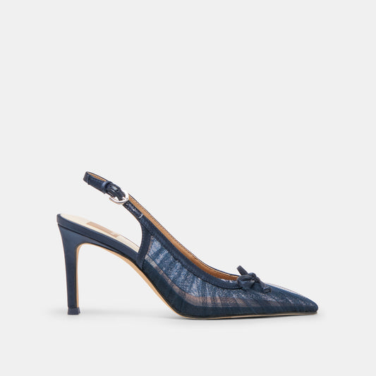 Yela Navy Tulle Heels Dolce Vita