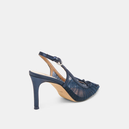 Yela Navy Tulle Heels Dolce Vita