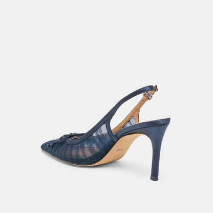 Yela Navy Tulle Heels Dolce Vita