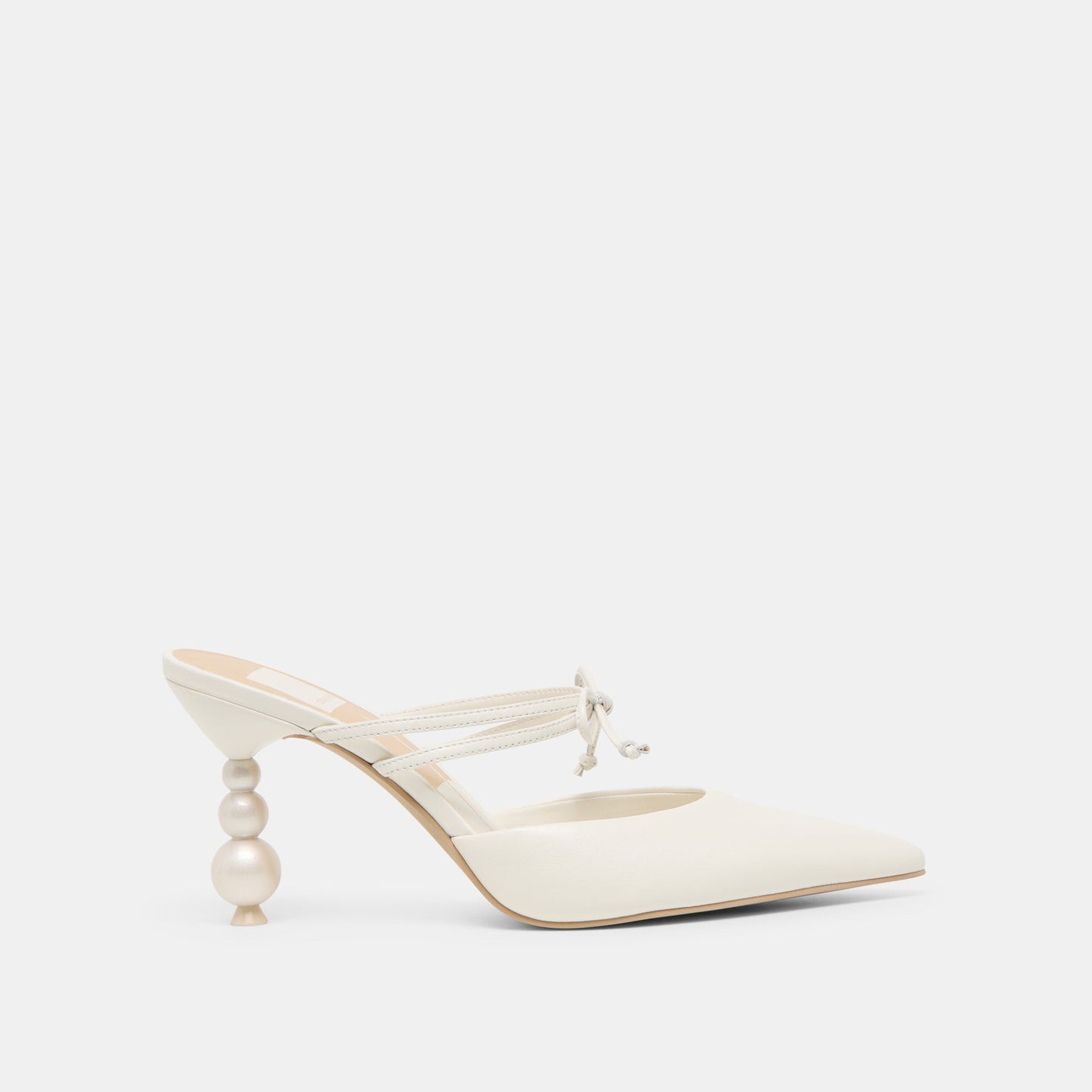 Klaire True White Leather Heels Dolce Vita