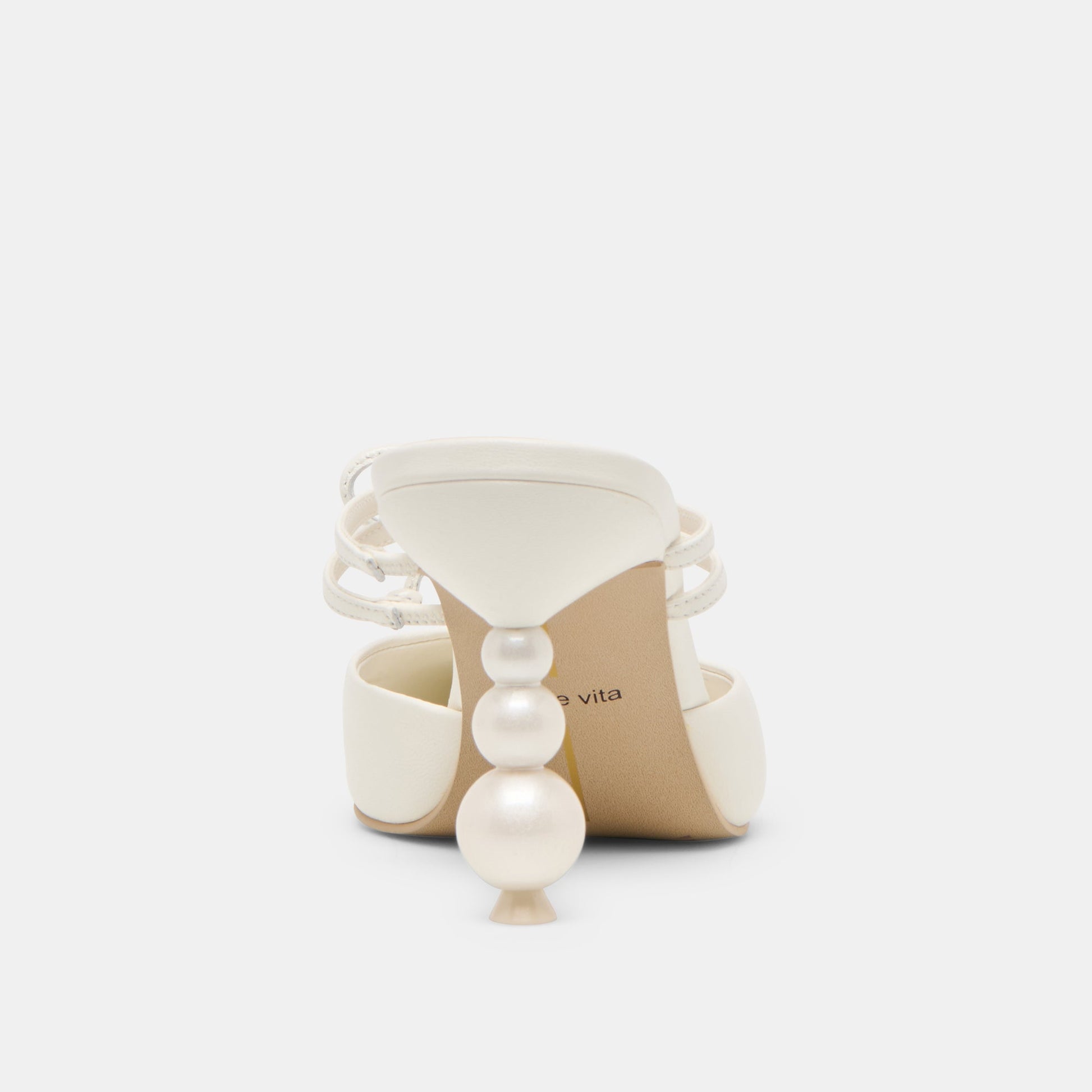 Klaire True White Leather Heels Dolce Vita