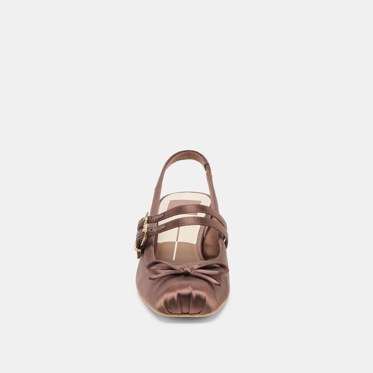 Loris Mahogany Satin Heels Dolce Vita