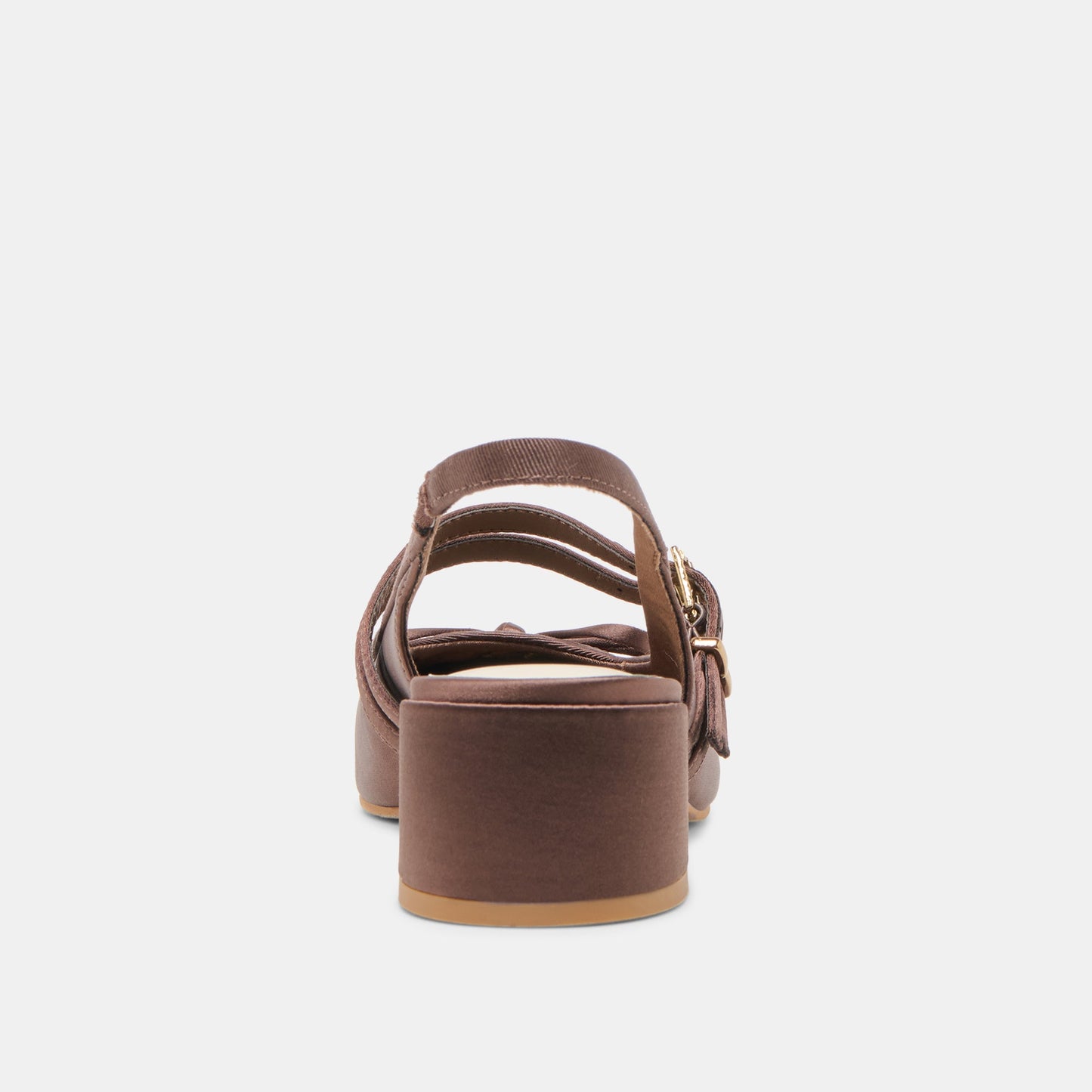 Loris Mahogany Satin Heels Dolce Vita