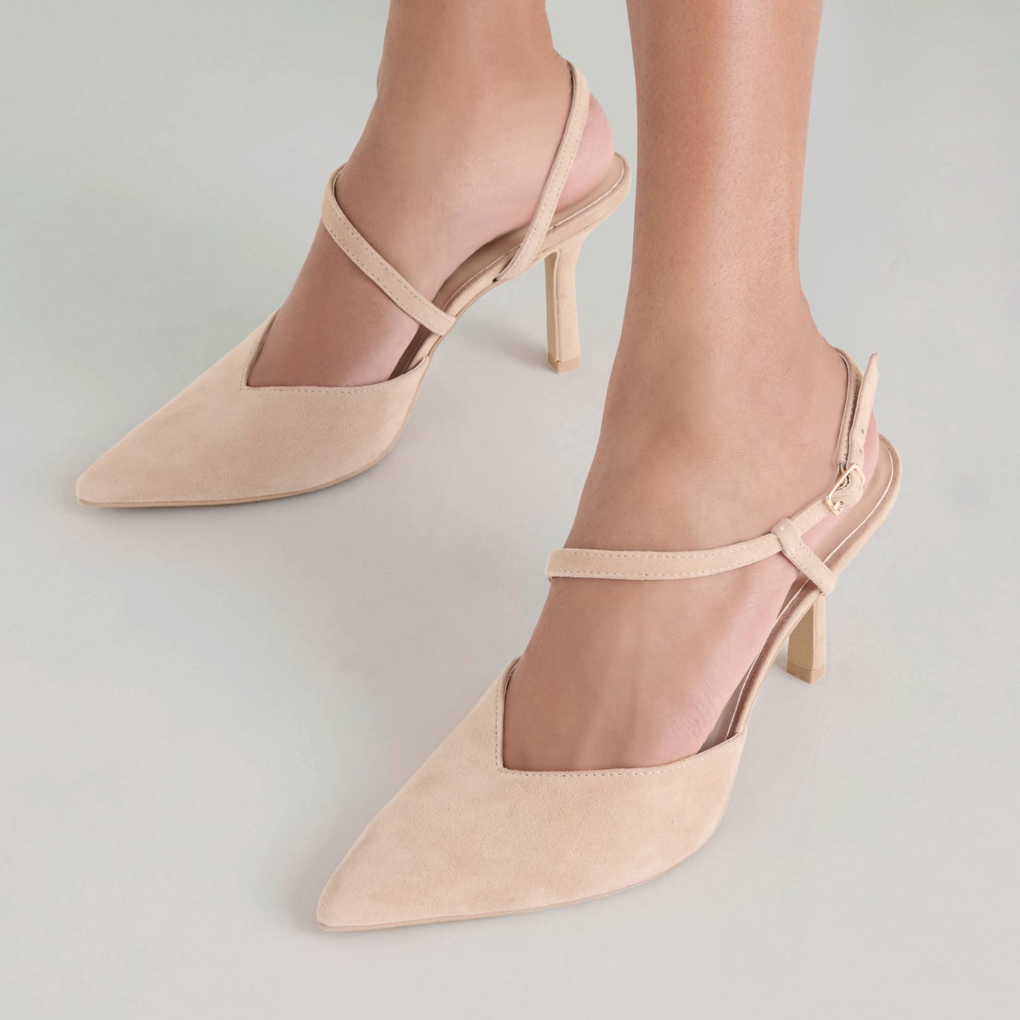 Kamra Camel Suede Heels Dolce Vita