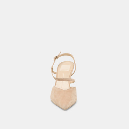 Kamra Camel Suede Heels Dolce Vita