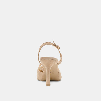 Kamra Camel Suede Heels Dolce Vita