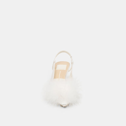 Kamy True White Satin Heels Dolce Vita
