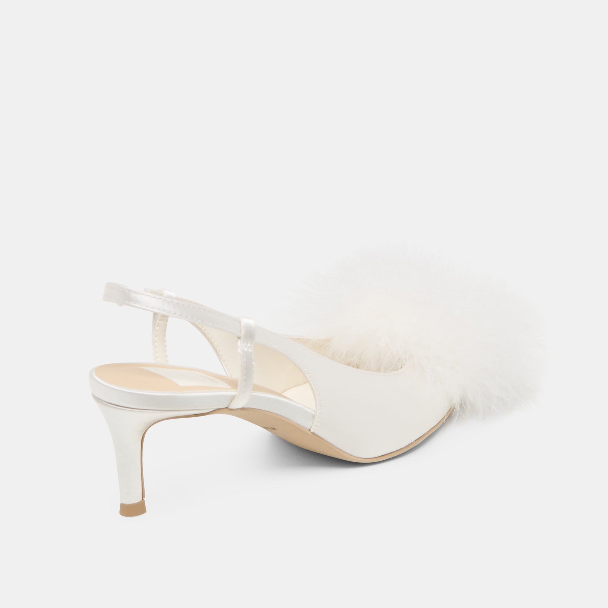 Kamy True White Satin Heels Dolce Vita