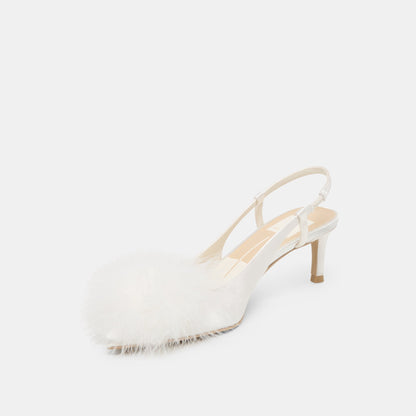 Kamy True White Satin Heels Dolce Vita