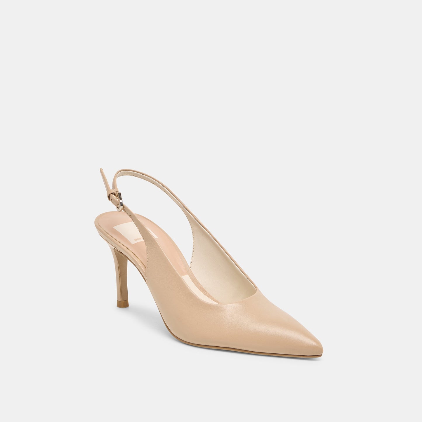 Elasi Beige Crinkle Patent Heels Dolce Vita