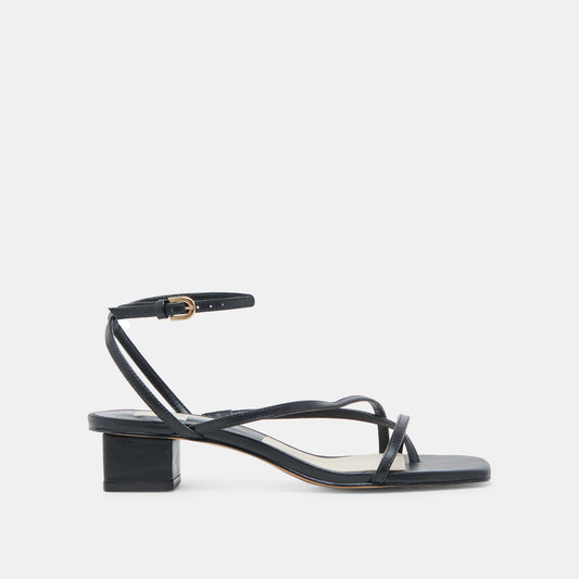 KARLOS SANDALS BLACK LEATHER Dolce Vita
