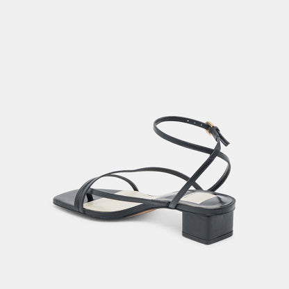 KARLOS SANDALS BLACK LEATHER Dolce Vita