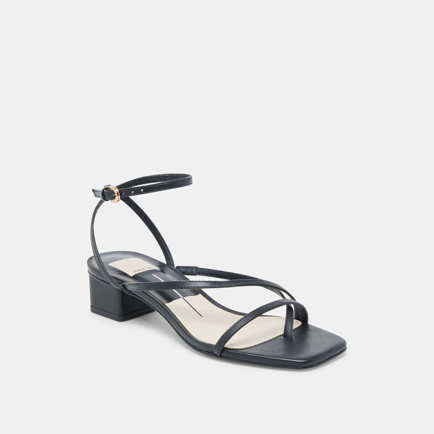 KARLOS SANDALS BLACK LEATHER Dolce Vita