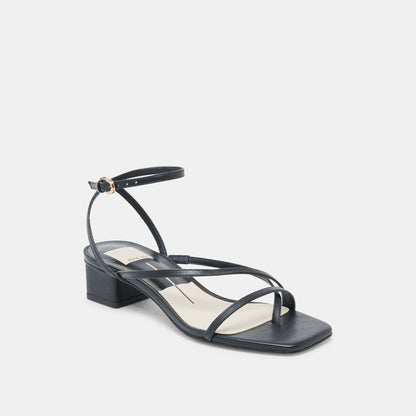 KARLOS SANDALS BLACK LEATHER Dolce Vita