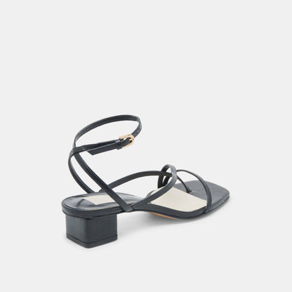 KARLOS SANDALS BLACK LEATHER Dolce Vita