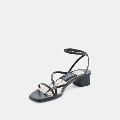 KARLOS SANDALS BLACK LEATHER Dolce Vita