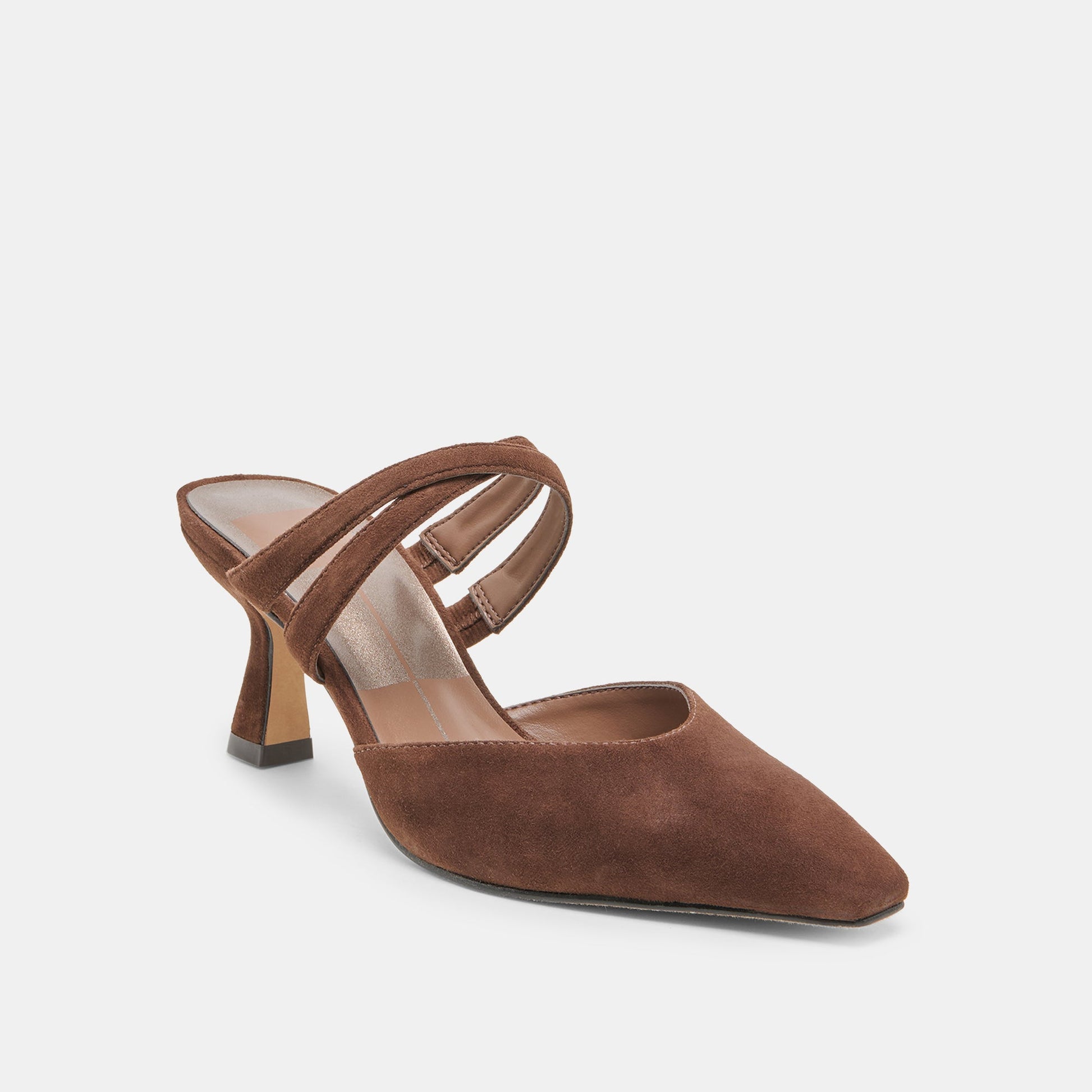 Linore Dk Brown Suede Heels Dolce Vita