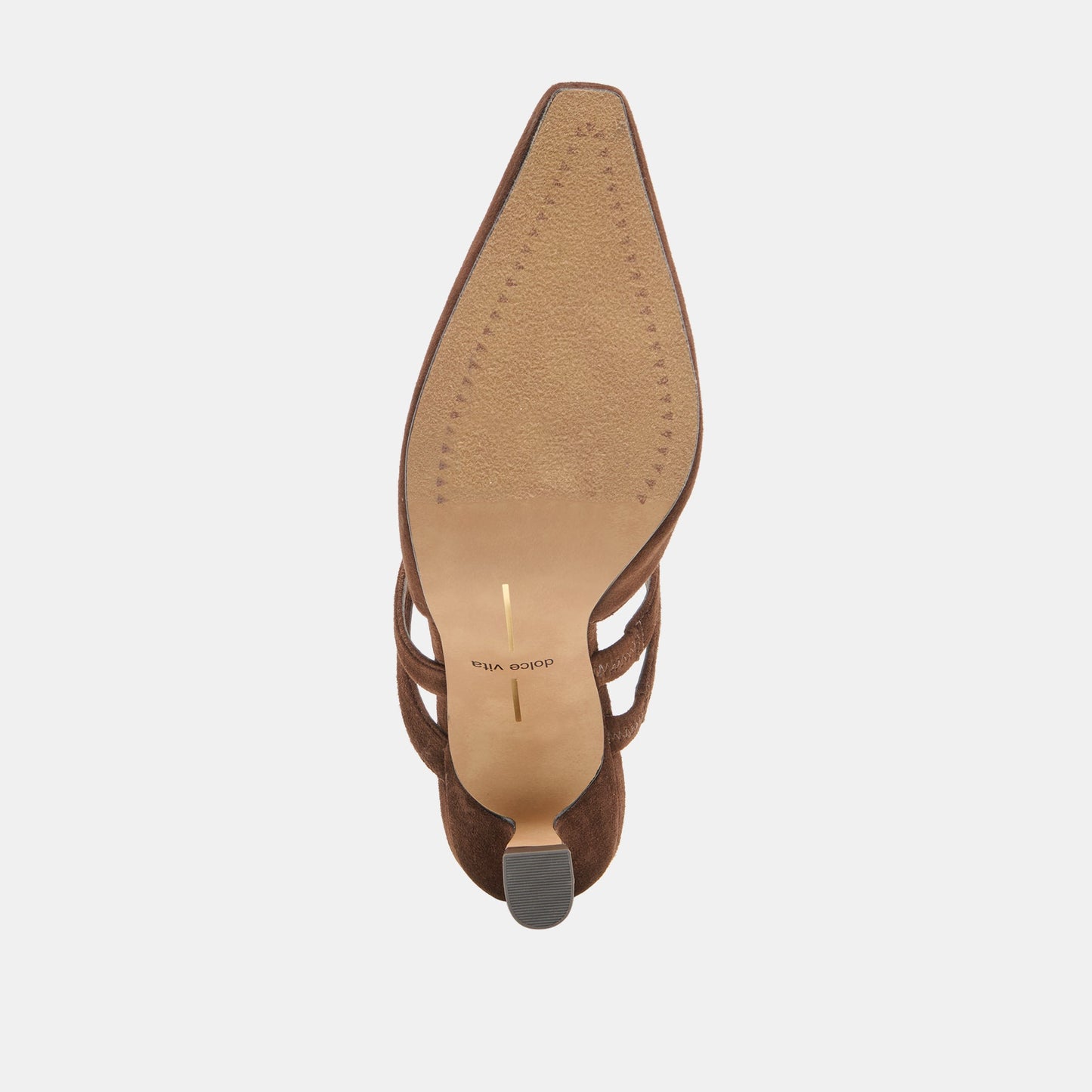 Linore Dk Brown Suede Heels Dolce Vita
