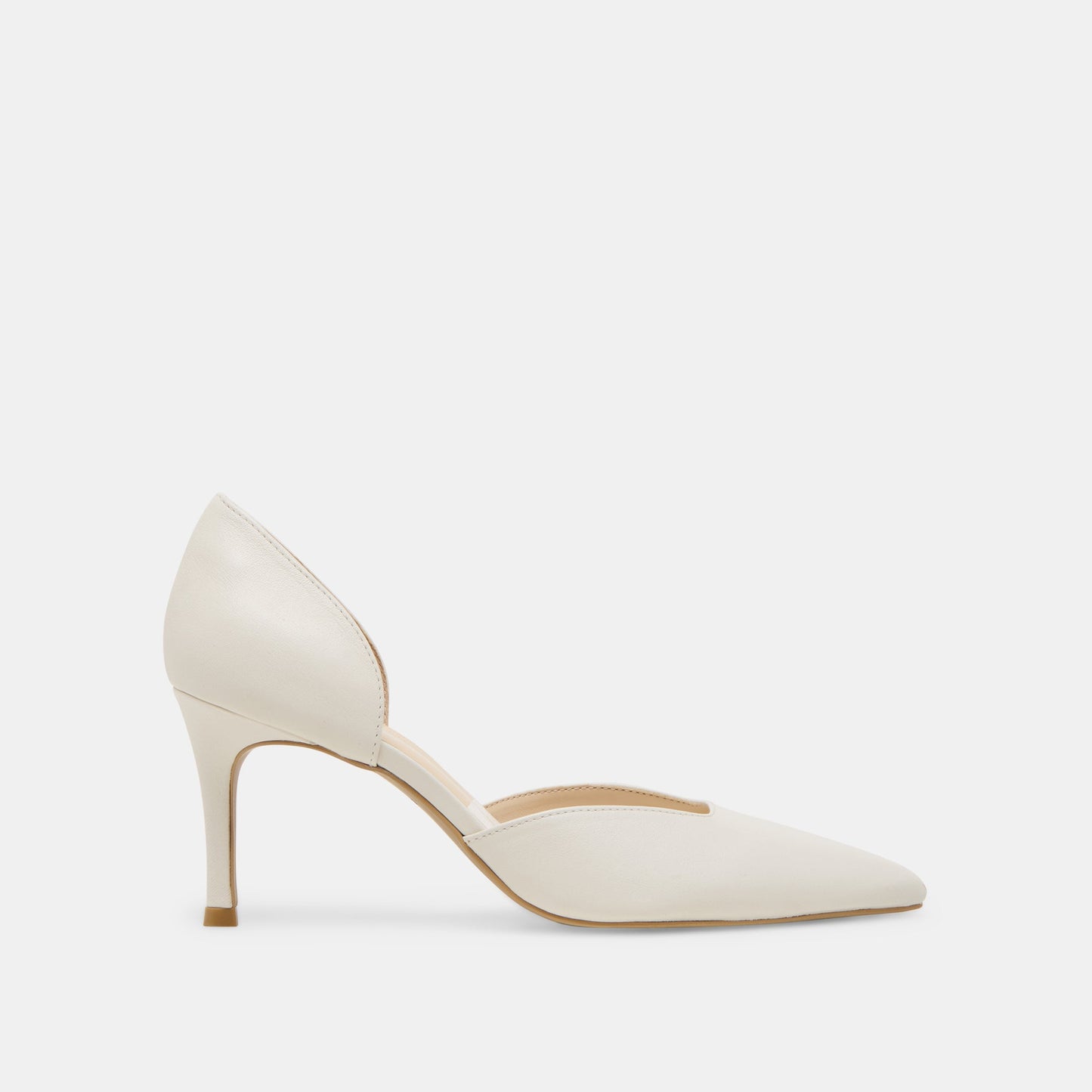 ELOY HEELS WHITE LEATHER Dolce Vita