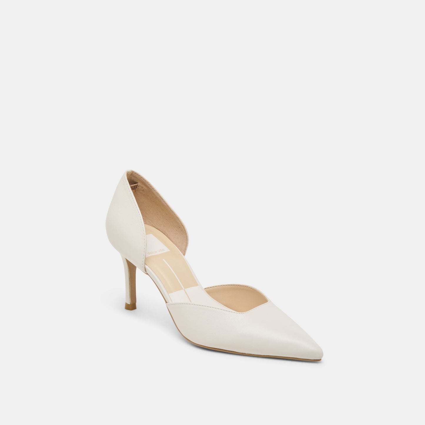 ELOY HEELS WHITE LEATHER Dolce Vita