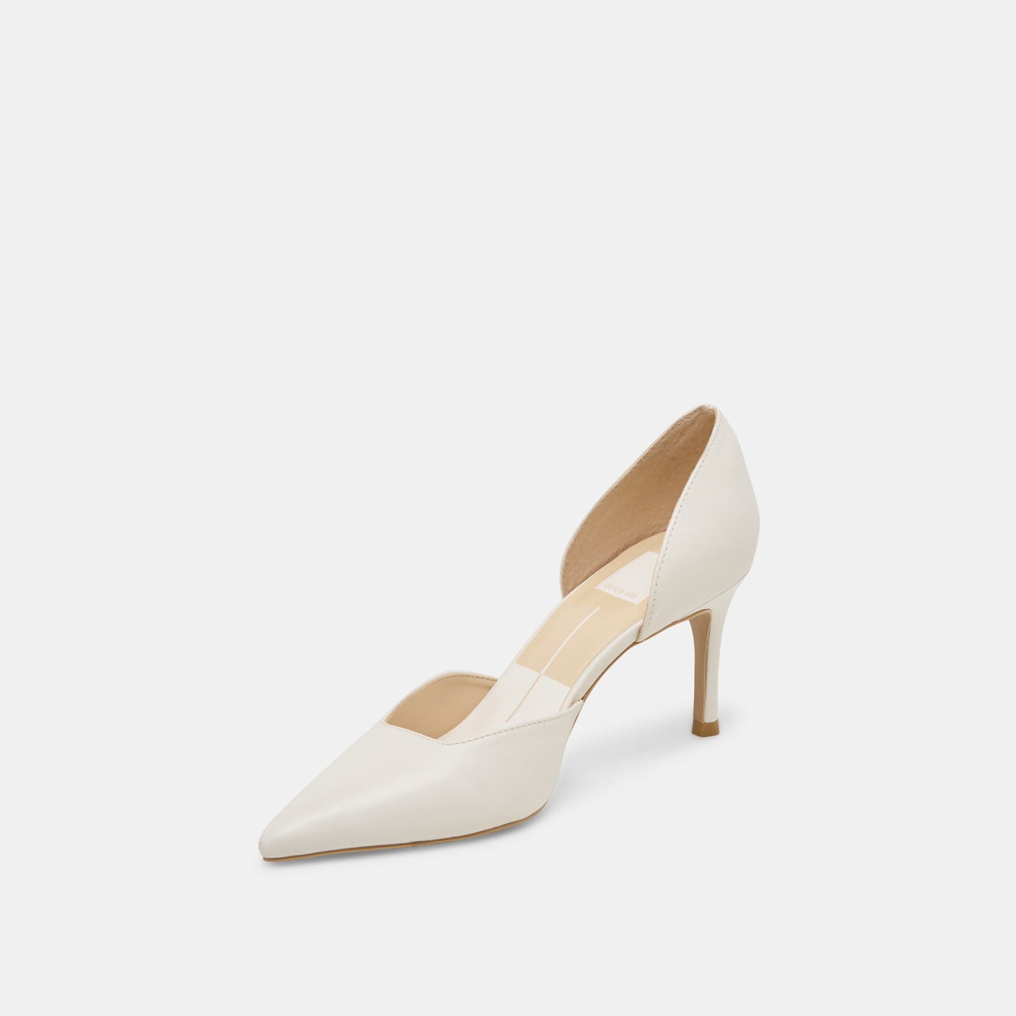ELOY HEELS WHITE LEATHER Dolce Vita