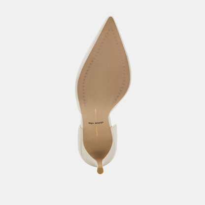 ELOY HEELS WHITE LEATHER Dolce Vita