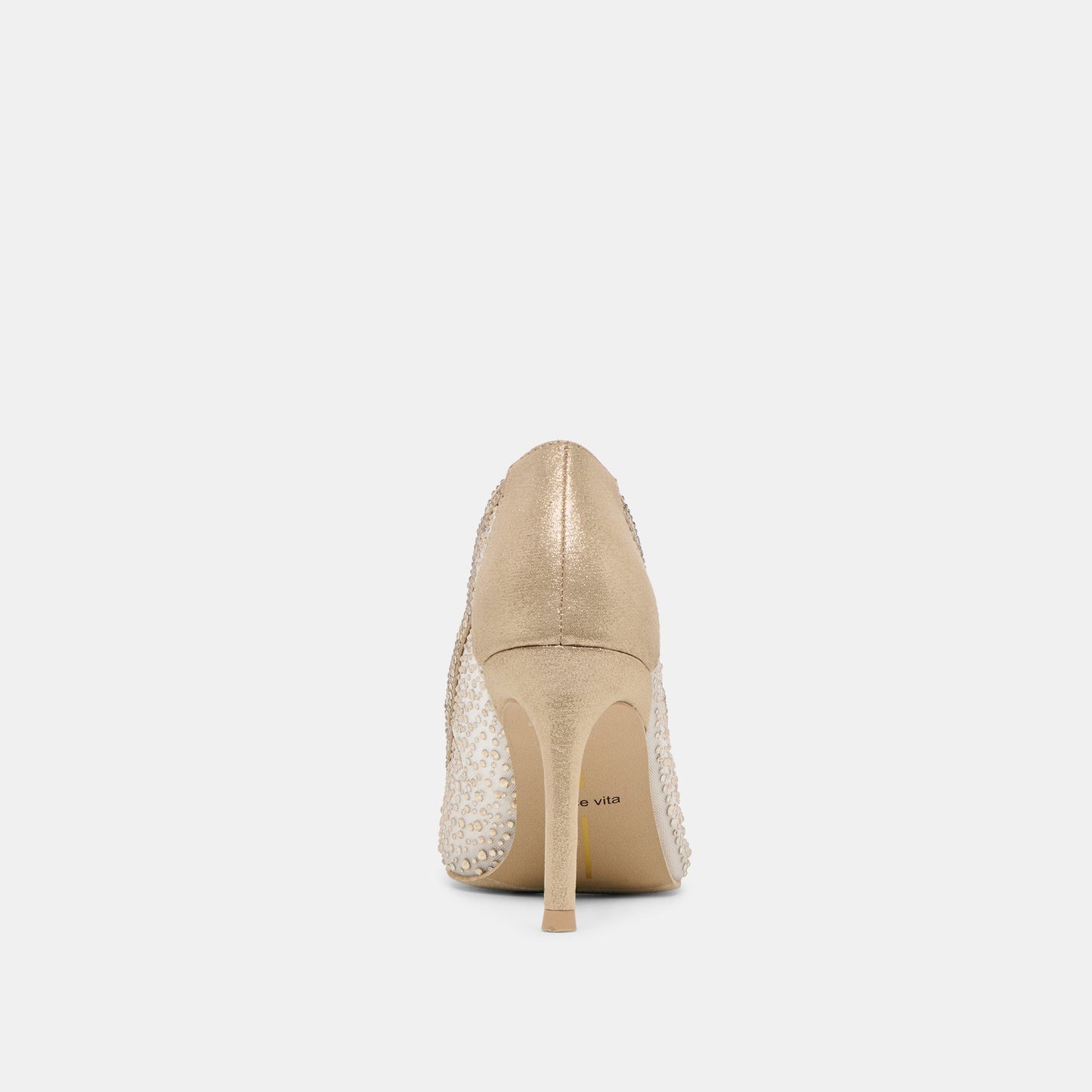 Kashe Crystal Lt Gold Mesh Heels Dolce Vita