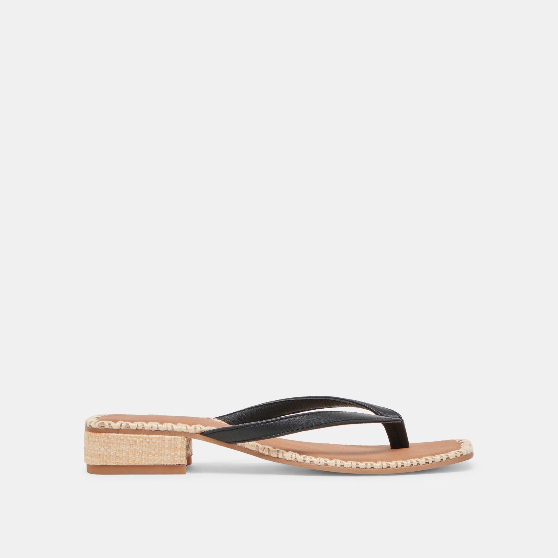 BARTY SANDALS BLACK LEATHER Dolce Vita