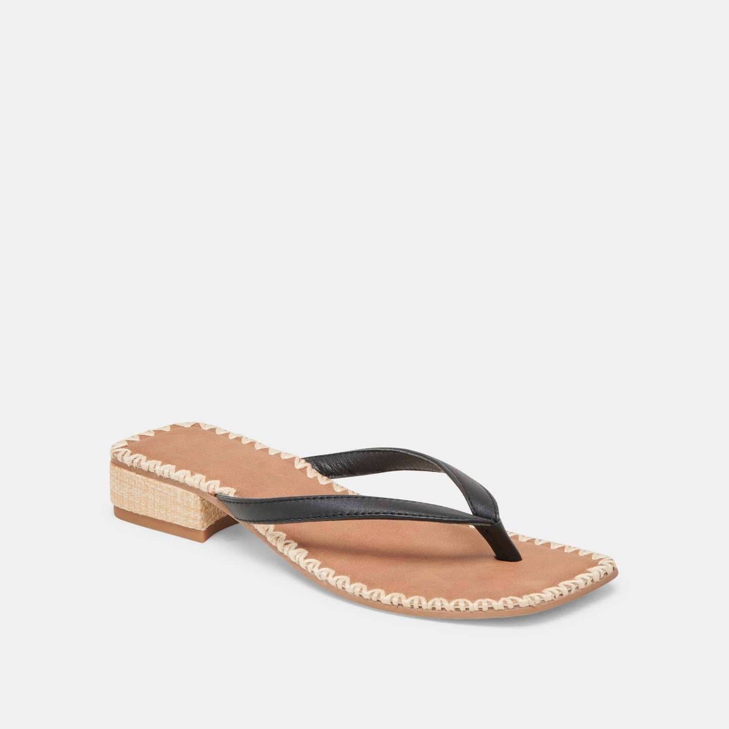 BARTY SANDALS BLACK LEATHER Dolce Vita
